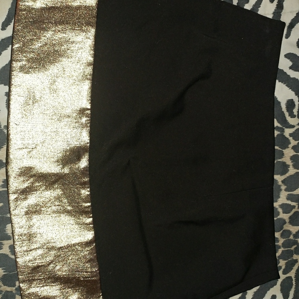 Express Gold Hem Skirt
